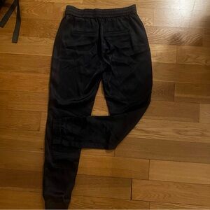 Banana Republic Dark Gray Satin Jogger Pants